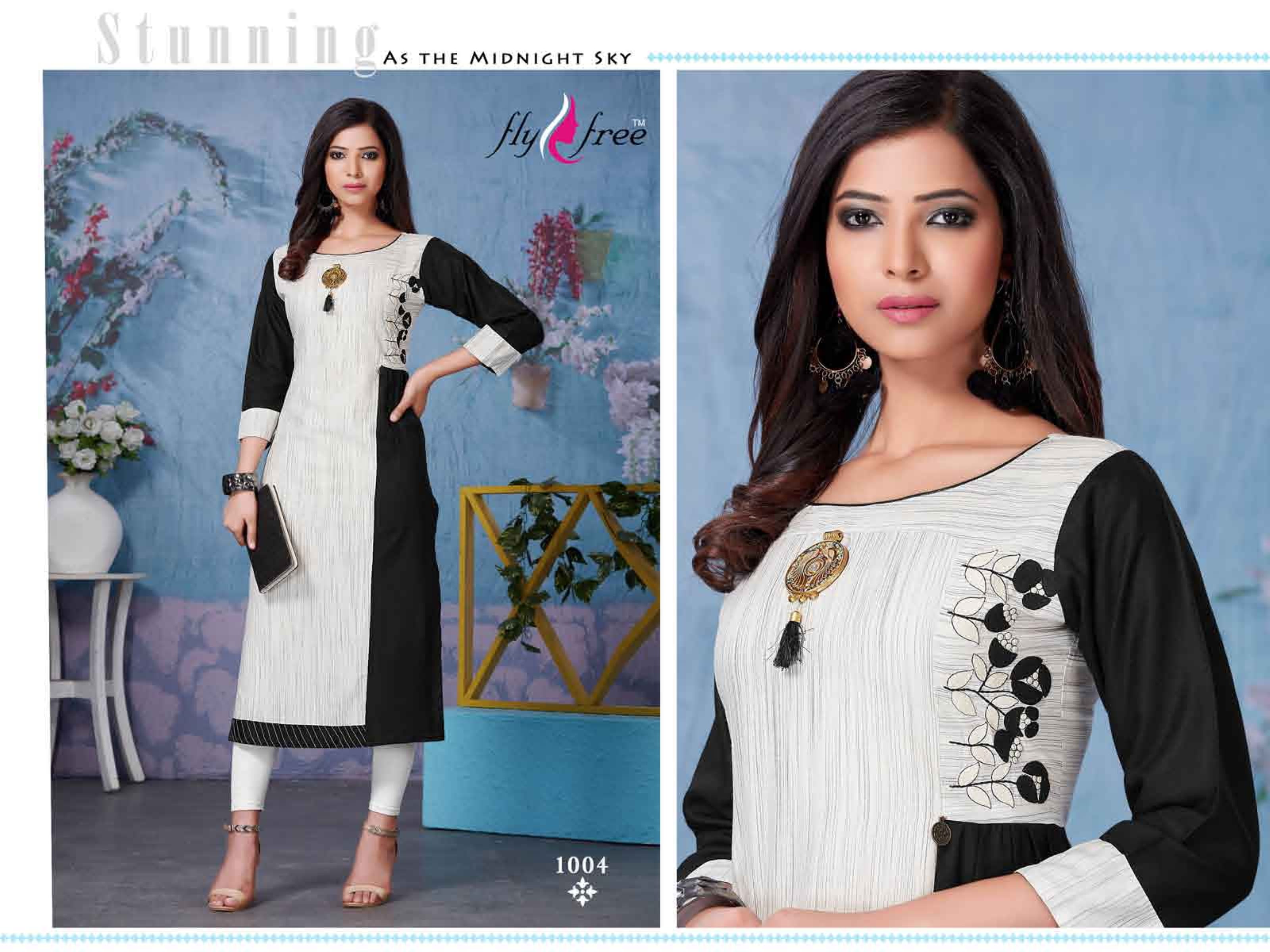 Glam Girl By Fly Free Casual Wear Kurtis Catalogue