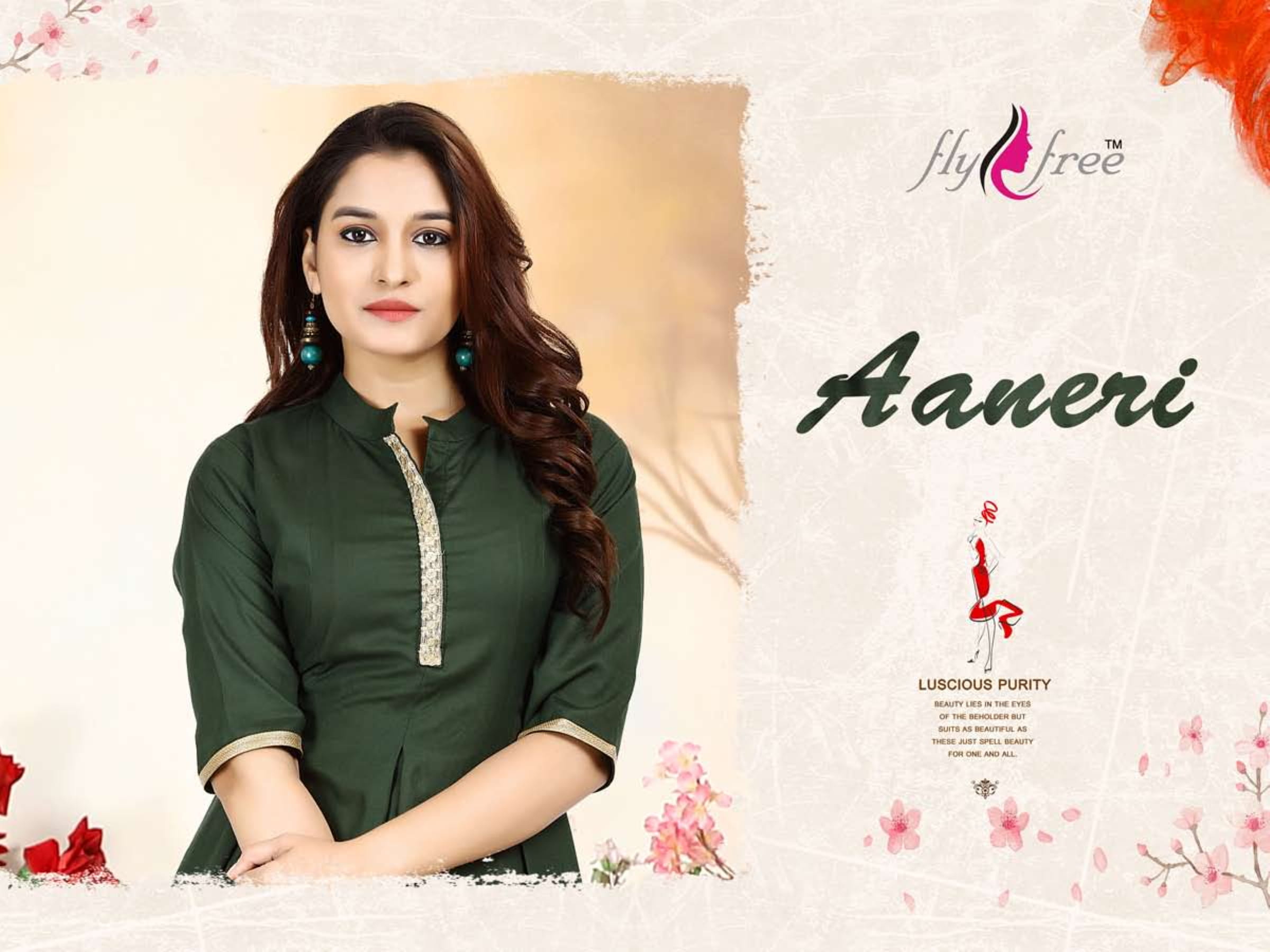 Aneri By Fly Free Designer Kurtis With Dhoti Collection