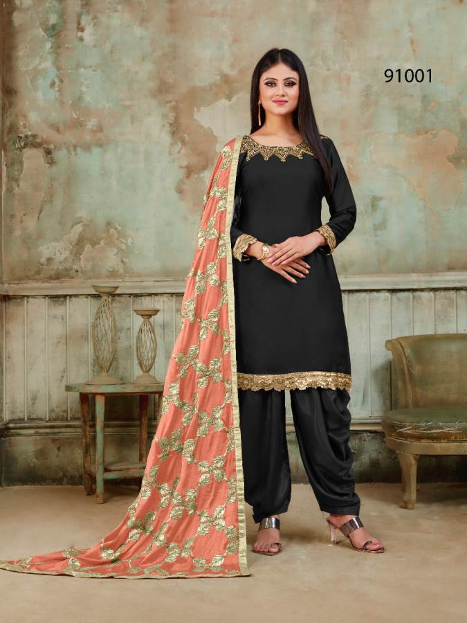 Buy Exclusive Designer White Faux Georgette Dhoti Style Patiyala Suit With  Designer Dupatta Punjabi Wedding Wear Embroidery Worked Salwar Suit Online  in India -… | Patiyala dress, Patiala suit designs, Patiyala suit