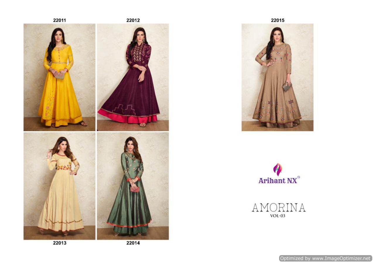 Amorina Vol 3 By Arihant Beautiful Ladies Gown Catalogue