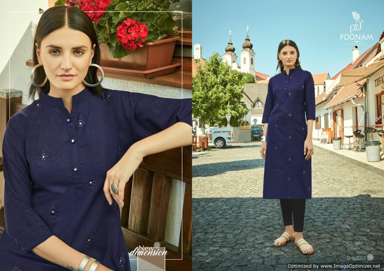 Asiana Vol 2 By Poonam Cotton Casual Wear Kurtis Collection