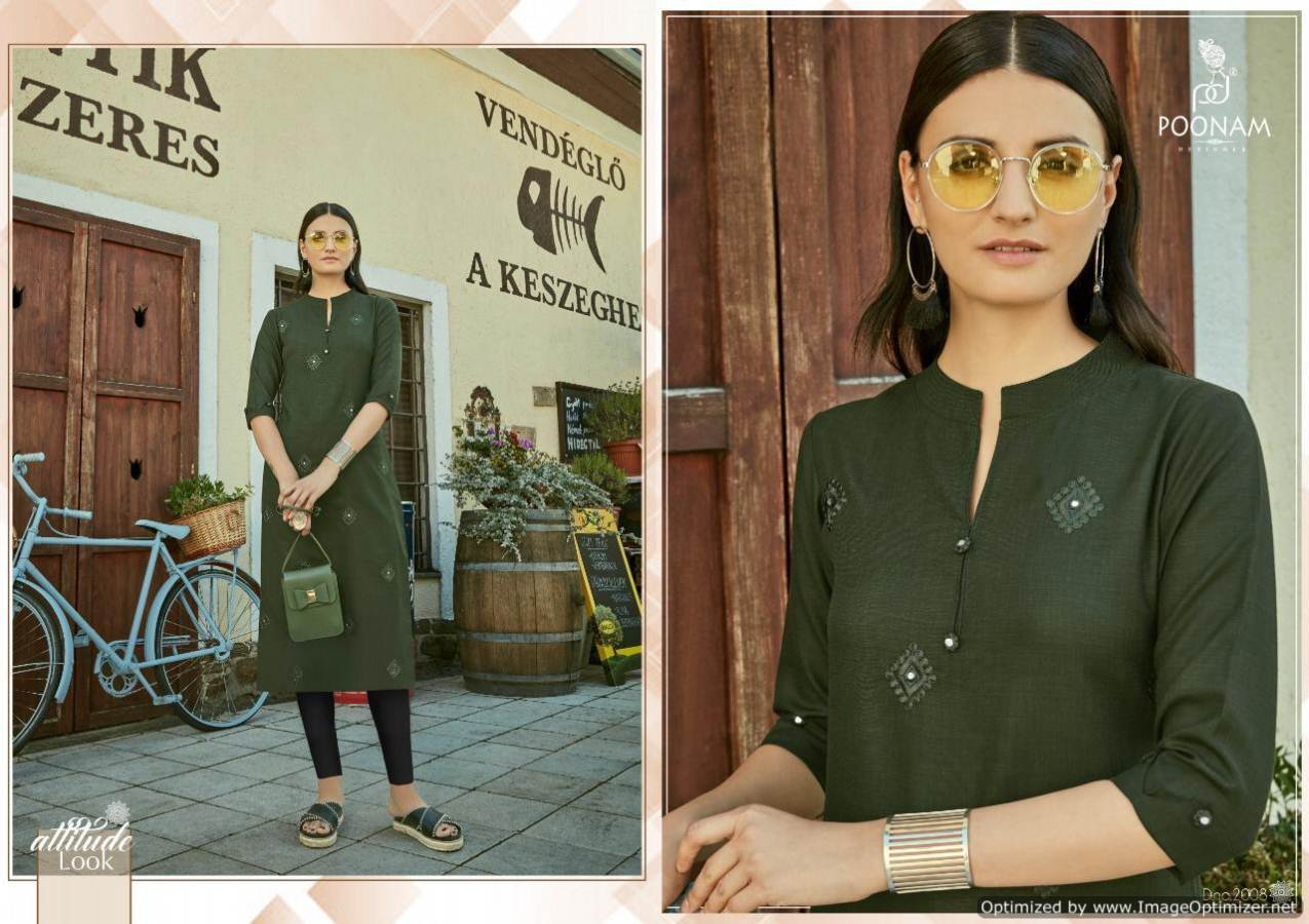 Asiana Vol 2 By Poonam Cotton Casual Wear Kurtis Collection