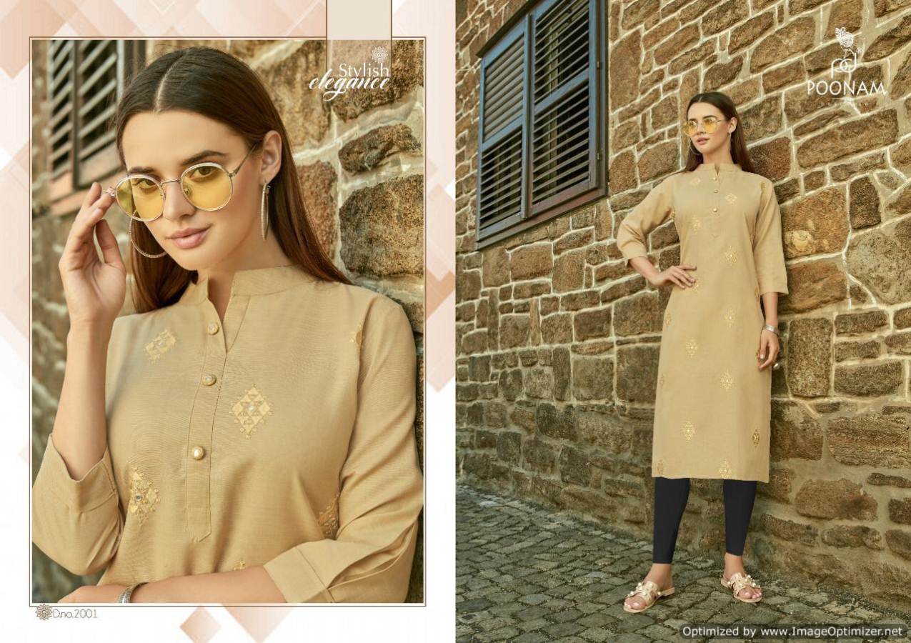 Asiana Vol 2 By Poonam Cotton Casual Wear Kurtis Collection