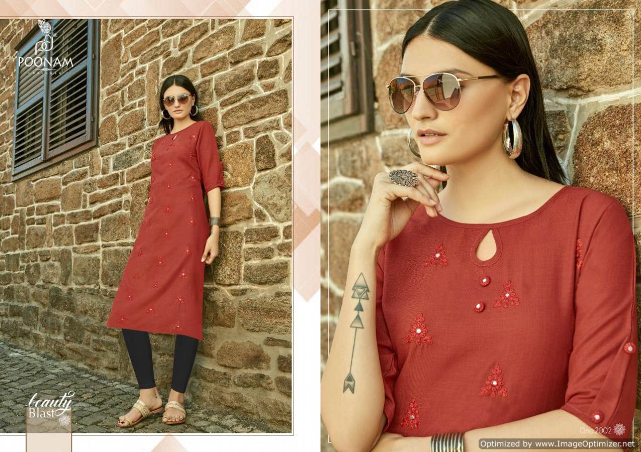 Asiana Vol 2 By Poonam Cotton Casual Wear Kurtis Collection