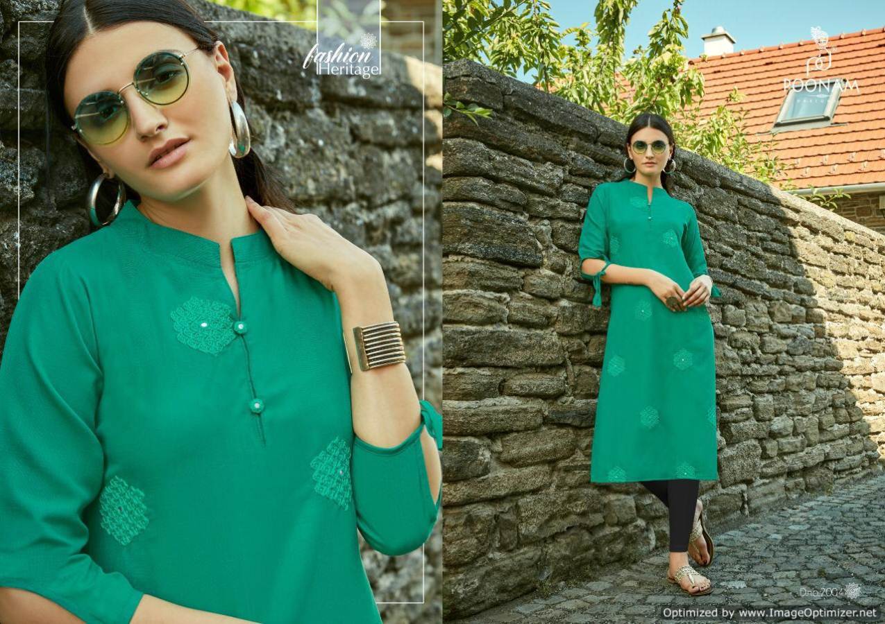 Asiana Vol 2 By Poonam Cotton Casual Wear Kurtis Collection