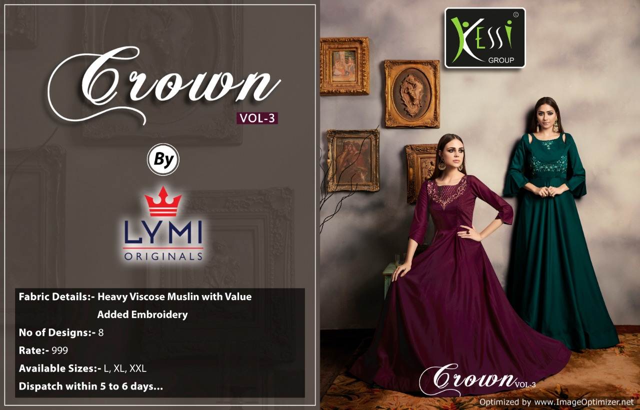 Crown Vol 3 By Lymi Designer Kurtis Catalogue