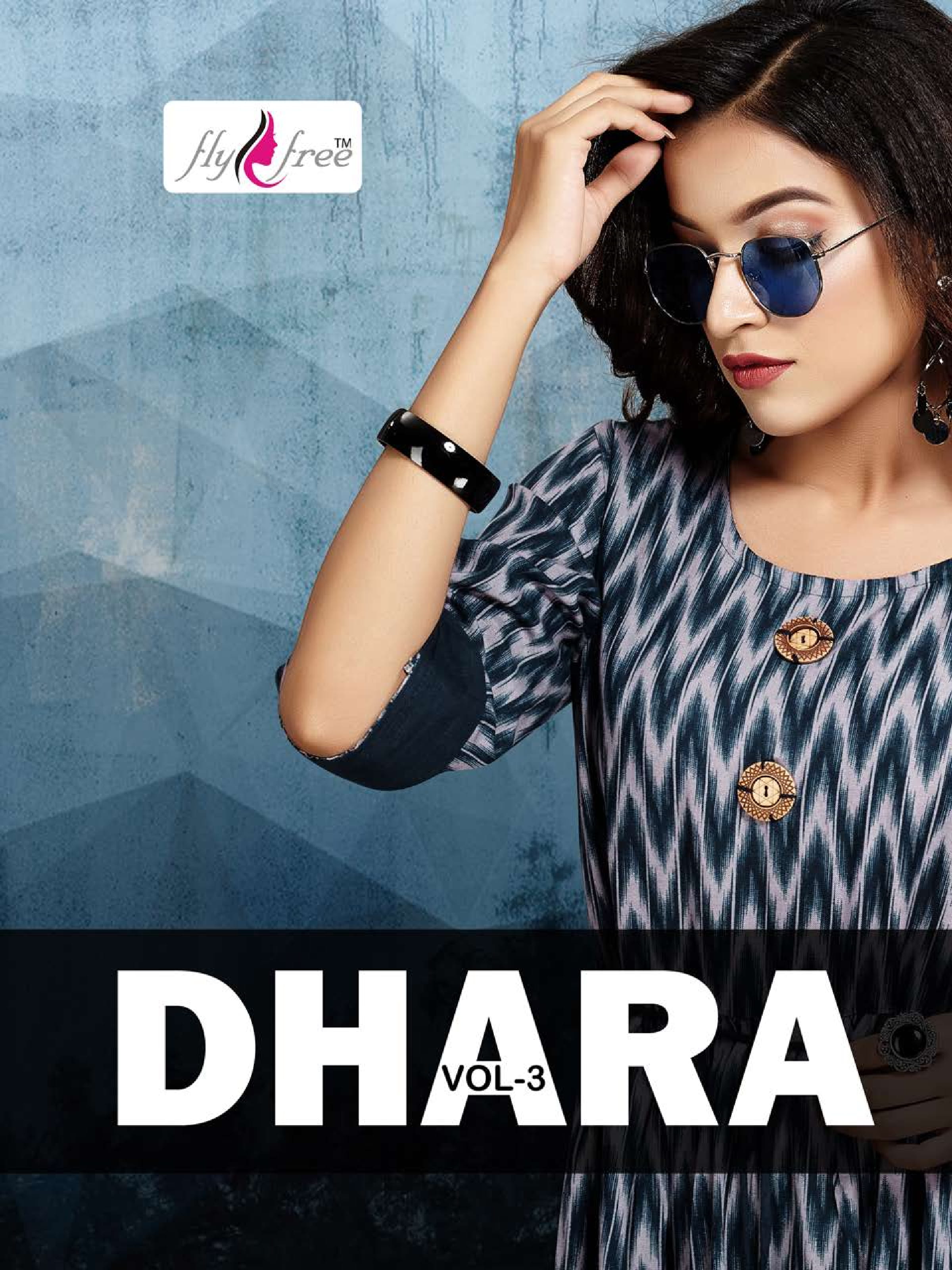 Dhara Vol 3 By Fly Free Heavy Printed Rayon Flex Kurtis Catalogue.