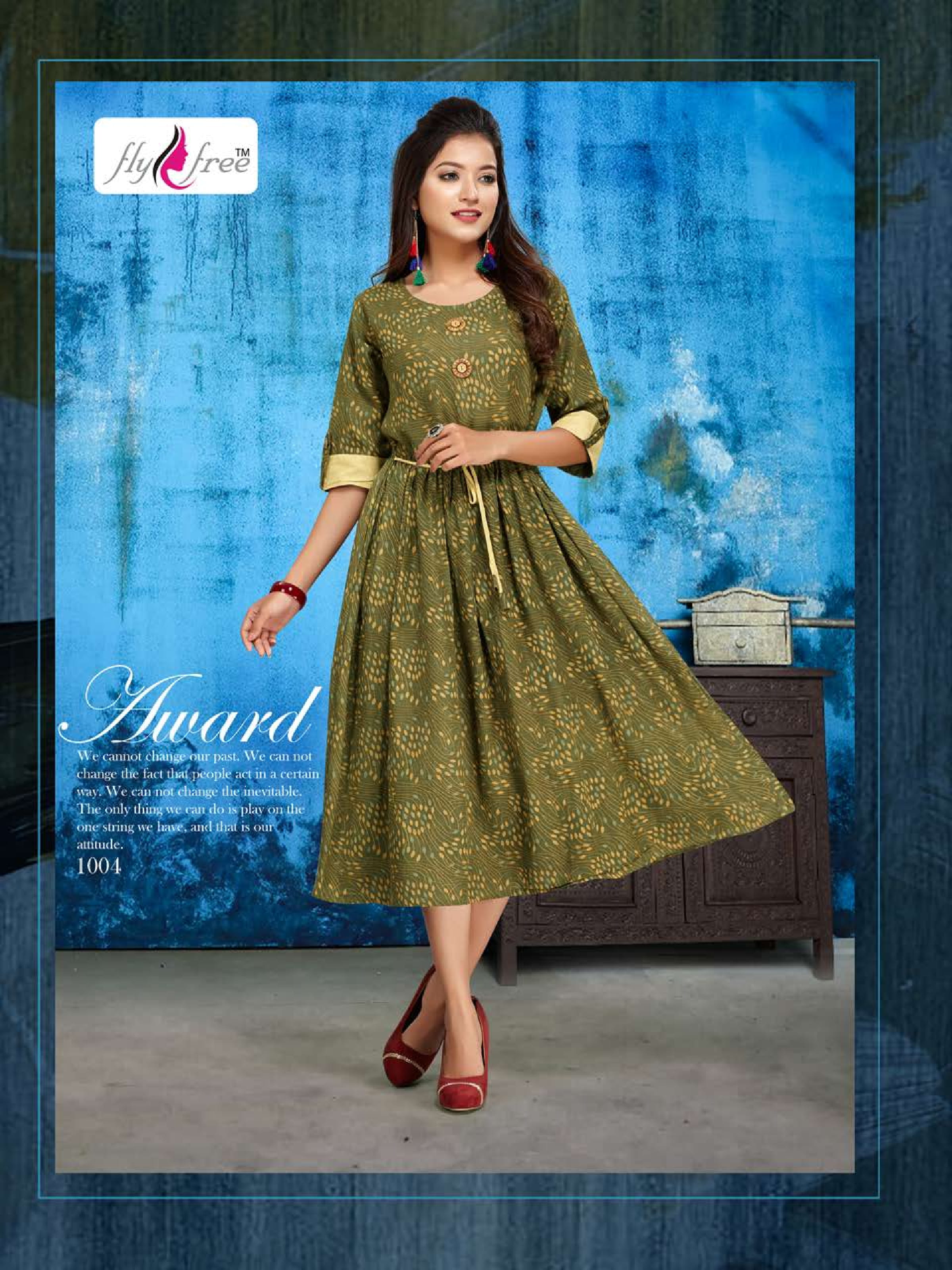 Dhara Vol 3 By Fly Free Heavy Printed Rayon Flex Kurtis Catalogue.