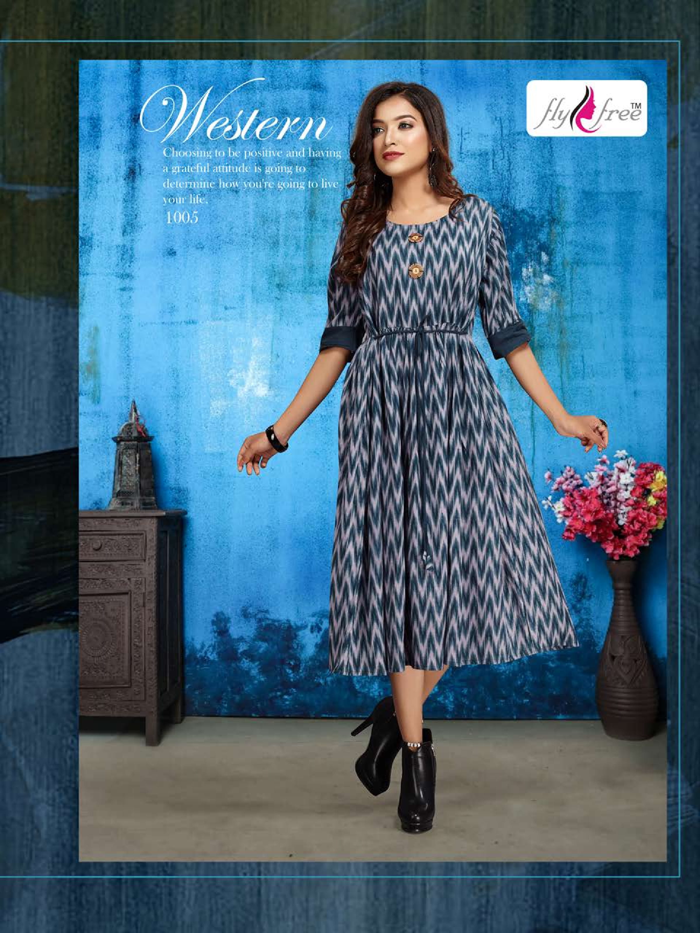 Dhara Vol 3 By Fly Free Heavy Printed Rayon Flex Kurtis Catalogue.