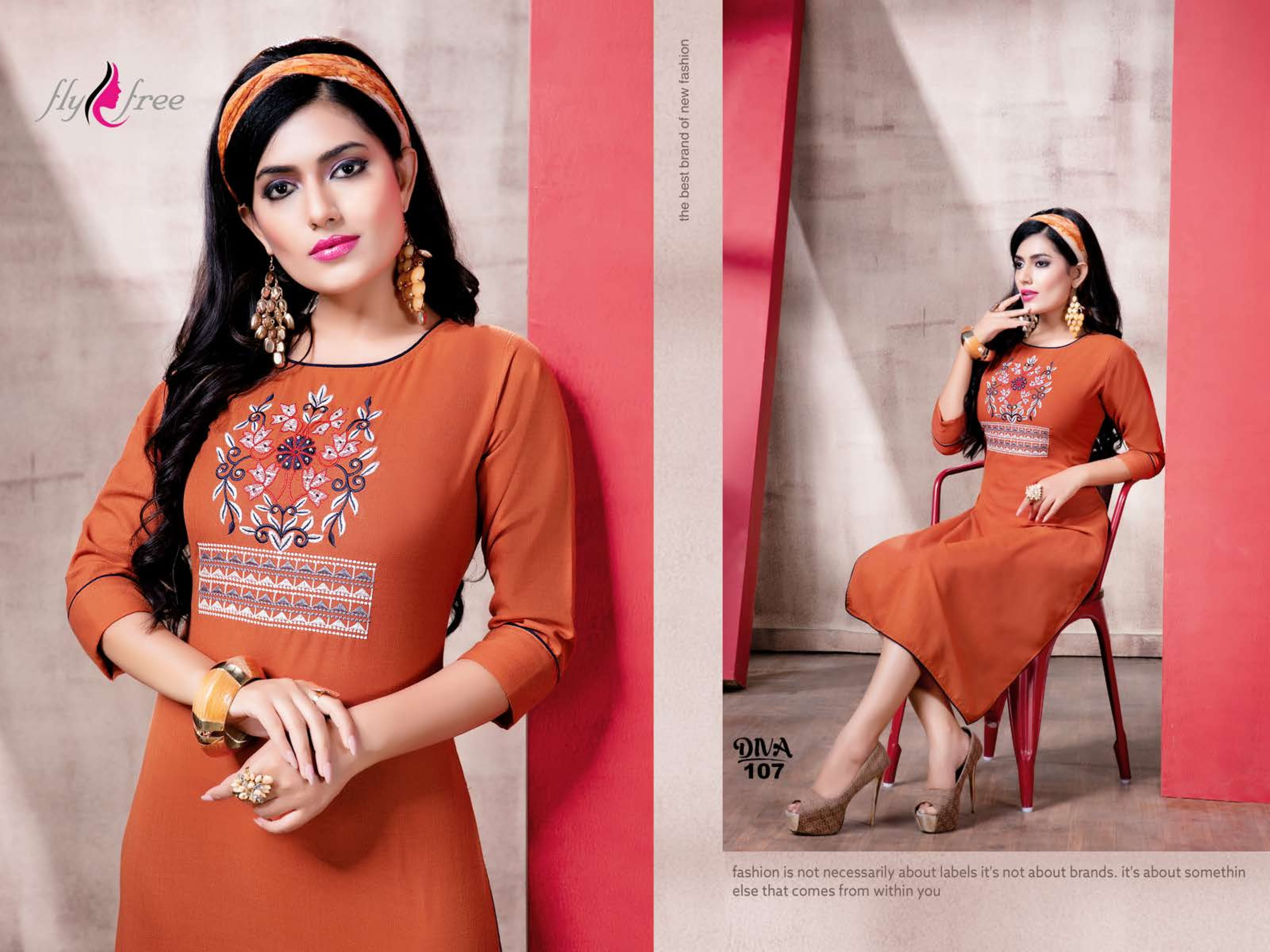 Diva By Fly Free Casual Wear Kurtis Catalogue