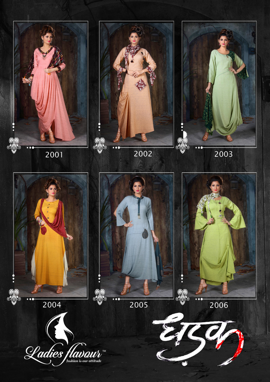 Dhadak Designer Party Wear Kurtis Catalogue