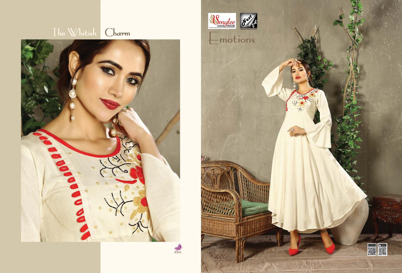 Emotions By Next Page Designer Party Wear Kurtis Catalogue