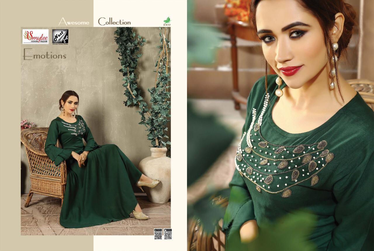Emotions By Next Page Designer Party Wear Kurtis Catalogue