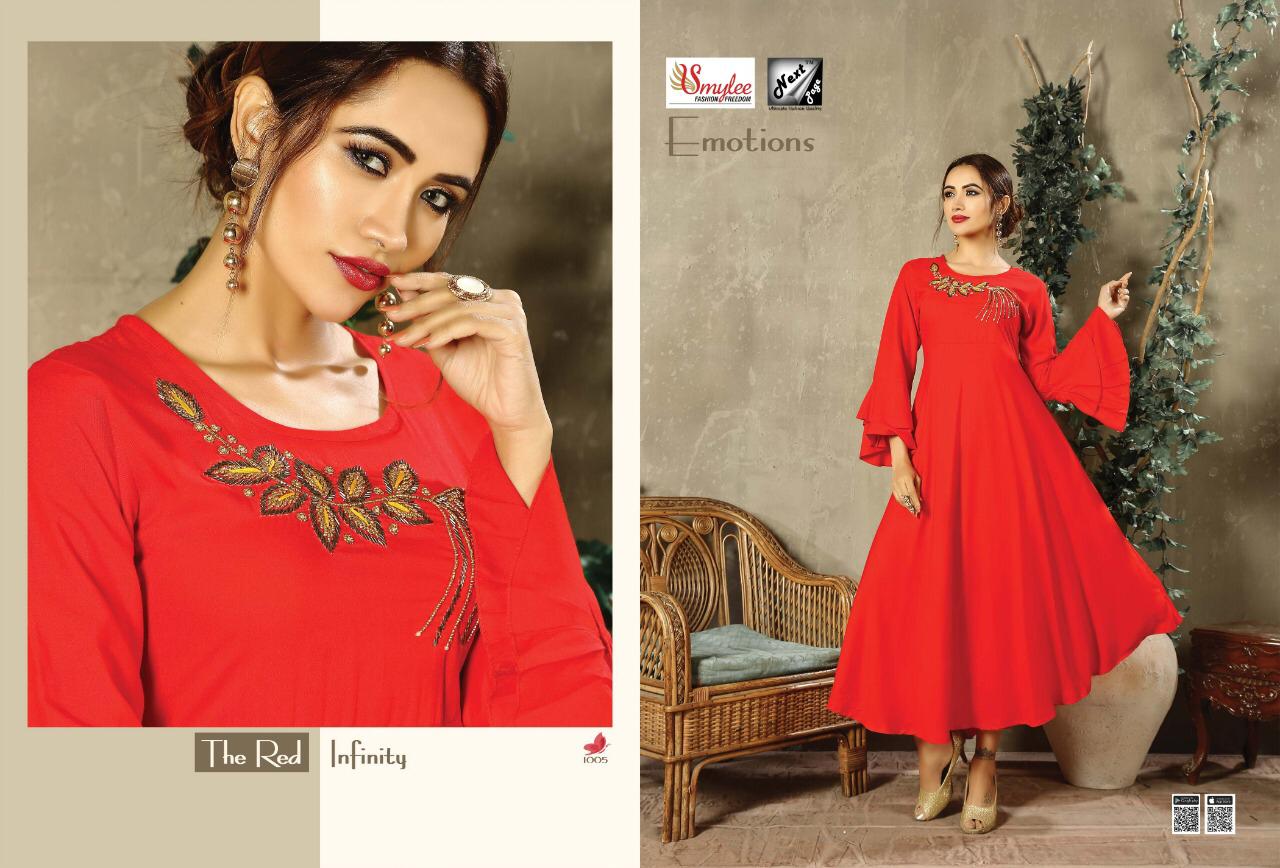 Emotions By Next Page Designer Party Wear Kurtis Catalogue