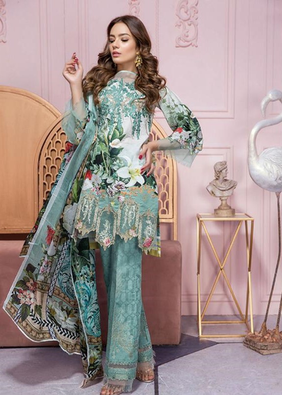 Firdous Embroidered Designer Karachi Dress Material Collection