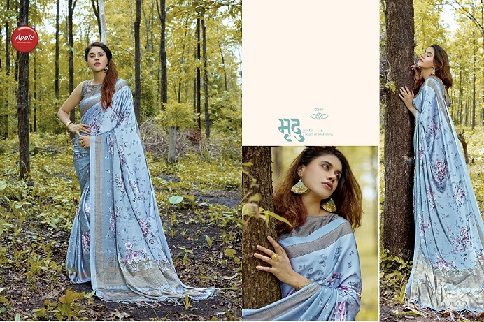 Flowery Vol 2 By Apple Casual Wear With Digital Printed Sarees Collection