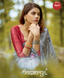 Flowery Vol 2 By Apple Casual Wear With Digital Printed Sarees Collection