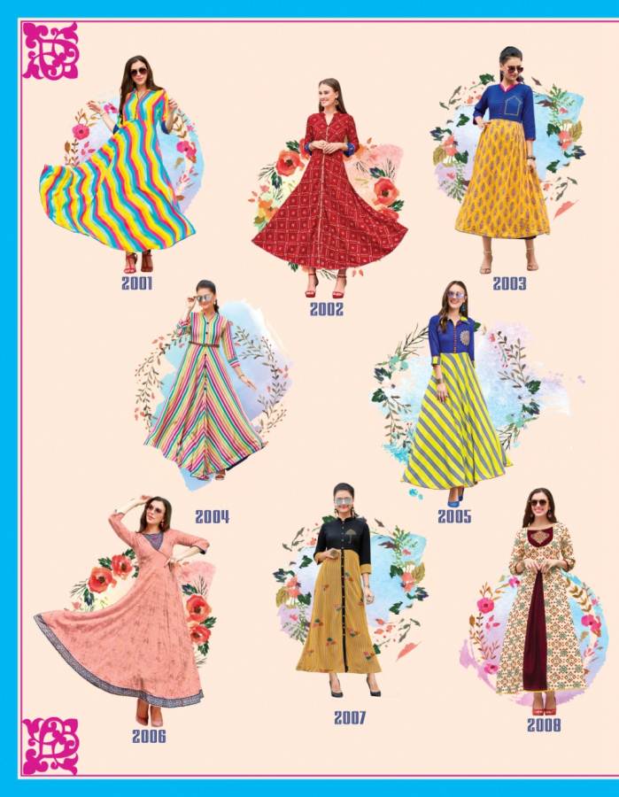 Gallerias Vol 2 By Diya Heavy Rayon Printed Kurtis Catalogue