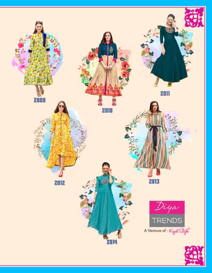 Gallerias Vol 2 By Diya Heavy Rayon Printed Kurtis Catalogue