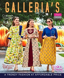 Gallerias Vol 2 By Diya Heavy Rayon Printed Kurtis Catalogue