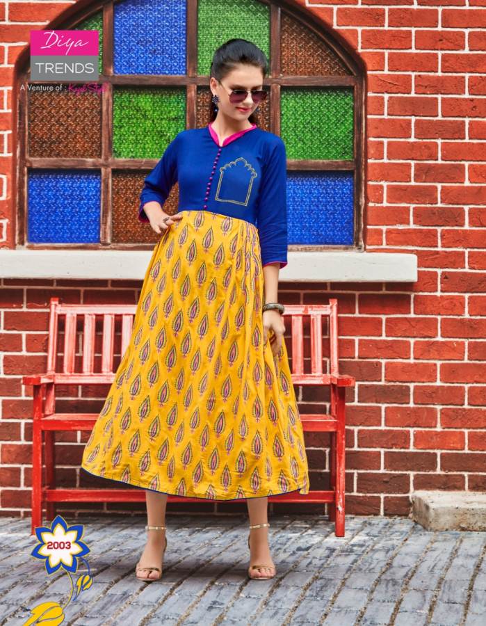 Gallerias Vol 2 By Diya Heavy Rayon Printed Kurtis Catalogue