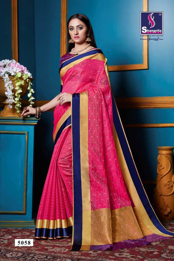 Genda By Shangrila Weaving Silk Designer Saree Collection