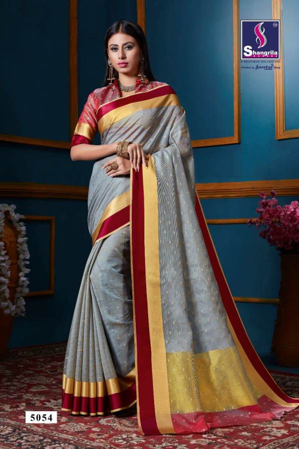 Genda By Shangrila Weaving Silk Designer Saree Collection