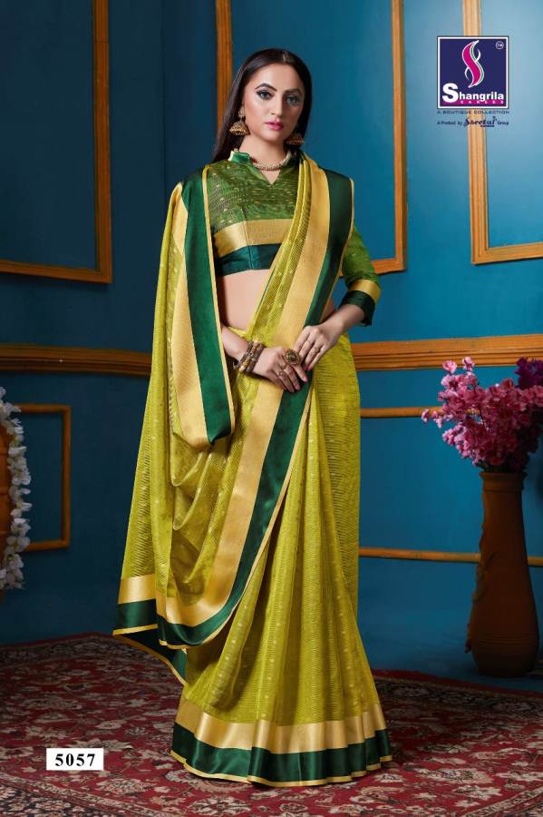 Genda By Shangrila Weaving Silk Designer Saree Collection