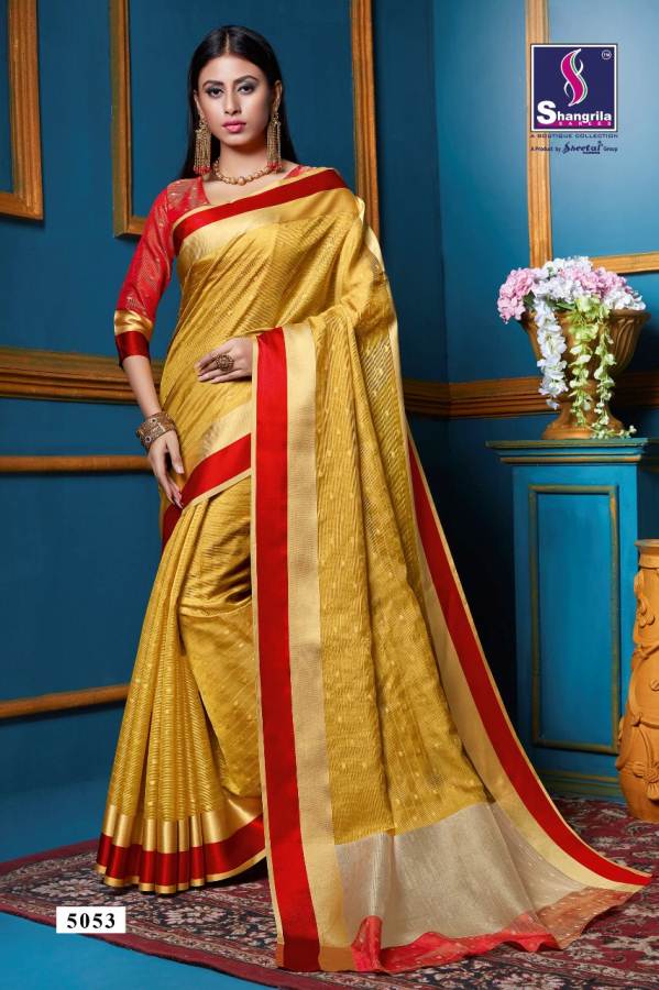 Genda By Shangrila Weaving Silk Designer Saree Collection