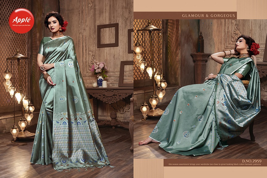 Ghoomar Vol 2 By Apple Designer Party Wear  Banarasi Silk Sarees Collection