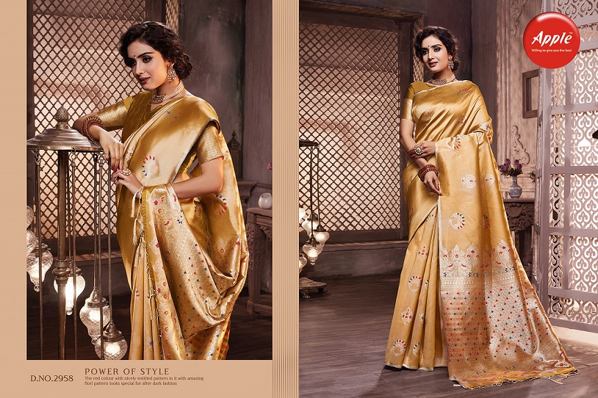 Ghoomar Vol 2 By Apple Designer Party Wear  Banarasi Silk Sarees Collection