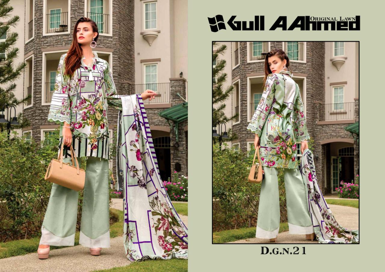 Gul Ahmed Vol 3  Pure Lawn Karachi Dress Material Collection