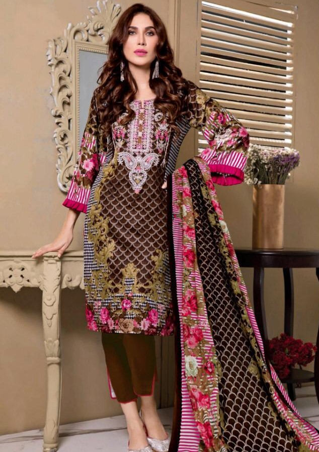 Gul Ahmed Vol 3  Pure Lawn Karachi Dress Material Collection