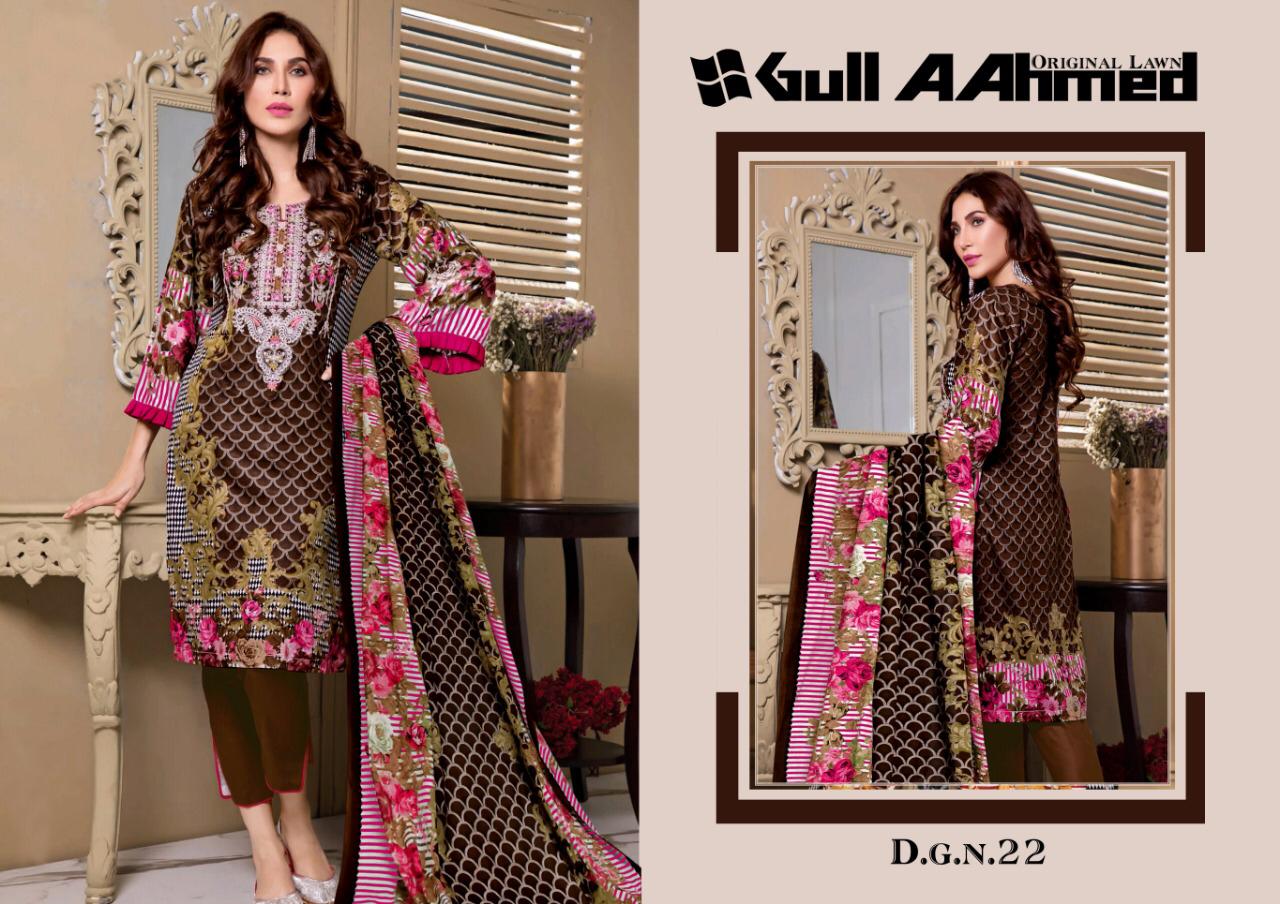 Gul Ahmed Vol 3  Pure Lawn Karachi Dress Material Collection