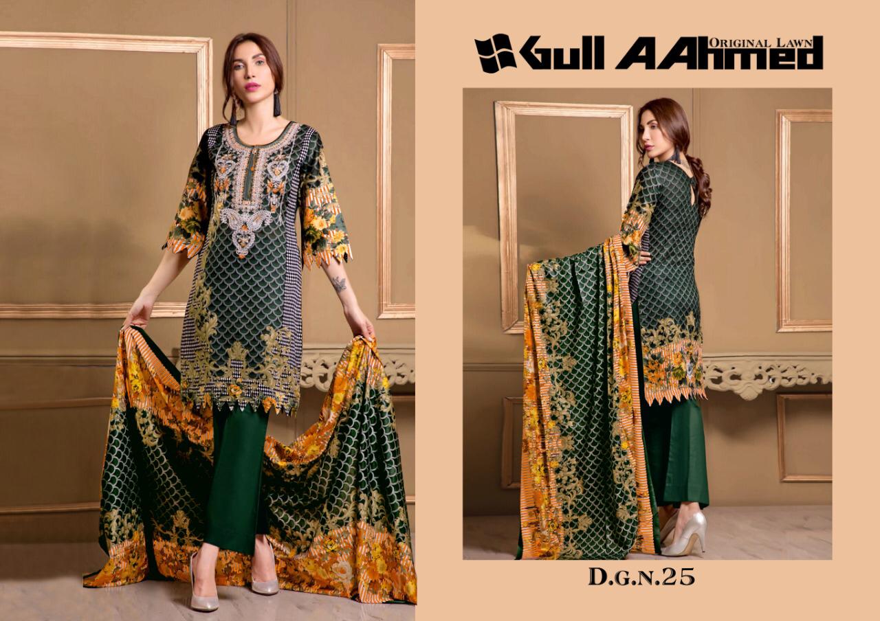 Gul Ahmed Vol 3  Pure Lawn Karachi Dress Material Collection