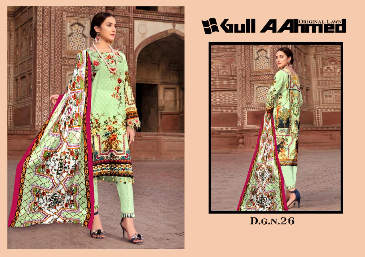 Gul Ahmed Vol 3  Pure Lawn Karachi Dress Material Collection