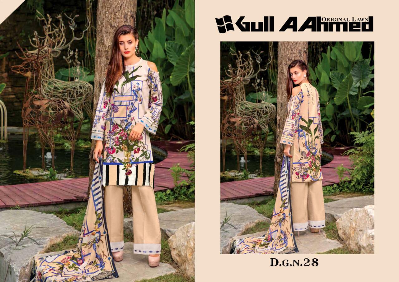 Gul Ahmed Vol 3  Pure Lawn Karachi Dress Material Collection