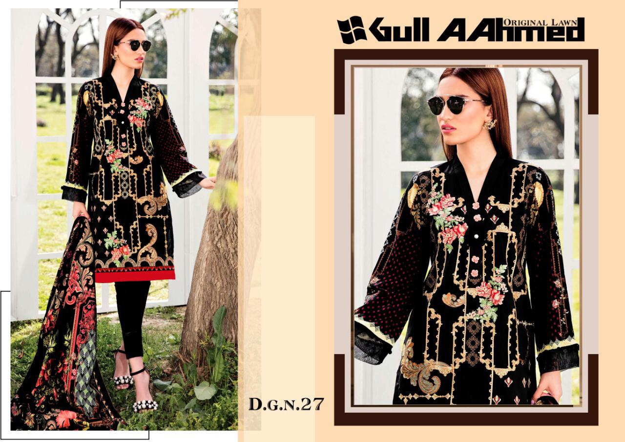 Gul Ahmed Vol 3  Pure Lawn Karachi Dress Material Collection
