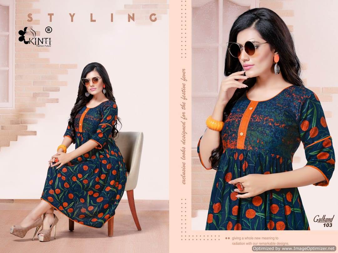 Gulkand By Kinti Printed Kurtis Catalogue