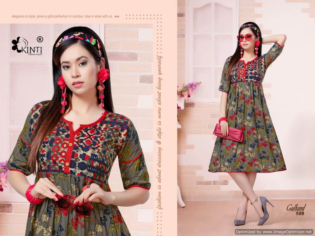 Gulkand By Kinti Printed Kurtis Catalogue