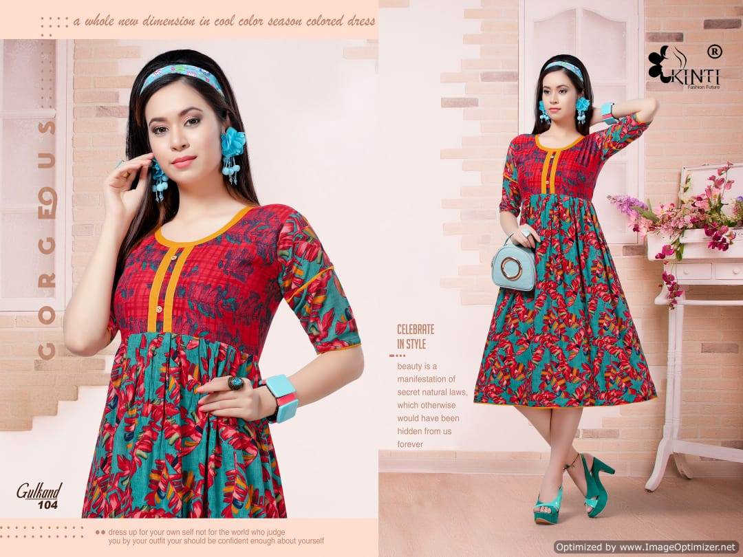 Gulkand By Kinti Printed Kurtis Catalogue
