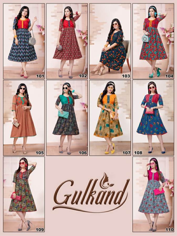 Gulkand By Kinti Printed Kurtis Catalogue