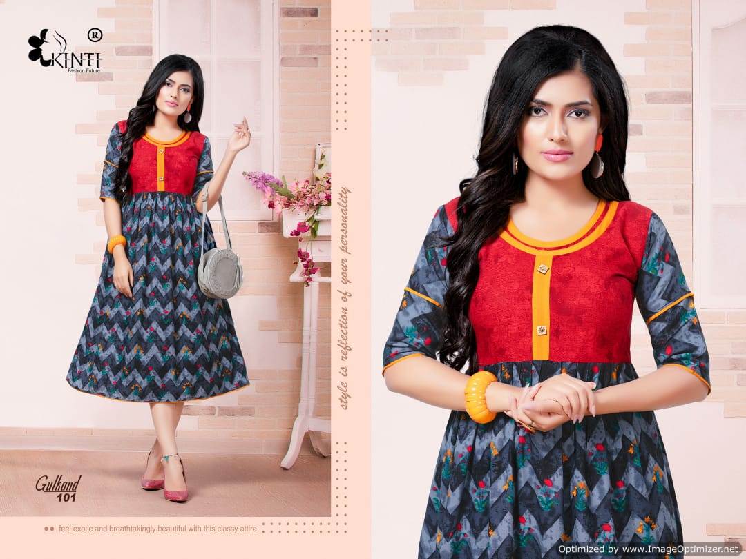 Gulkand By Kinti Printed Kurtis Catalogue