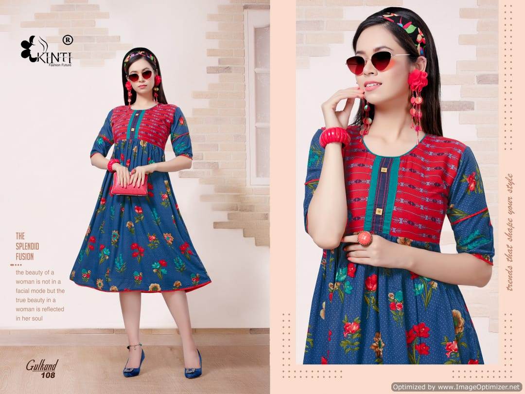 Gulkand By Kinti Printed Kurtis Catalogue