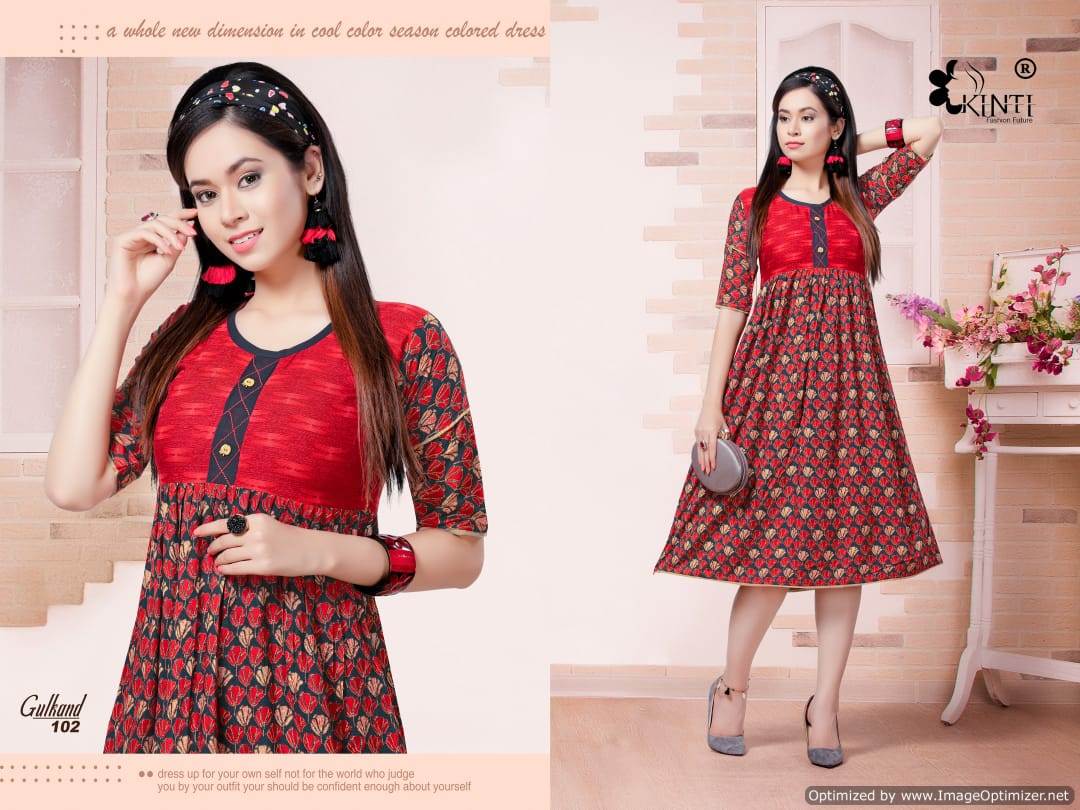 Gulkand By Kinti Printed Kurtis Catalogue