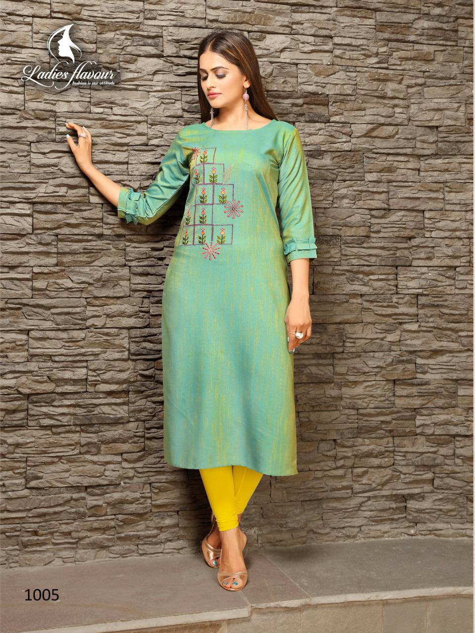 Ladies Designer Kurtis pant set at Rs.570/Piece in surat offer by shashvat  exim