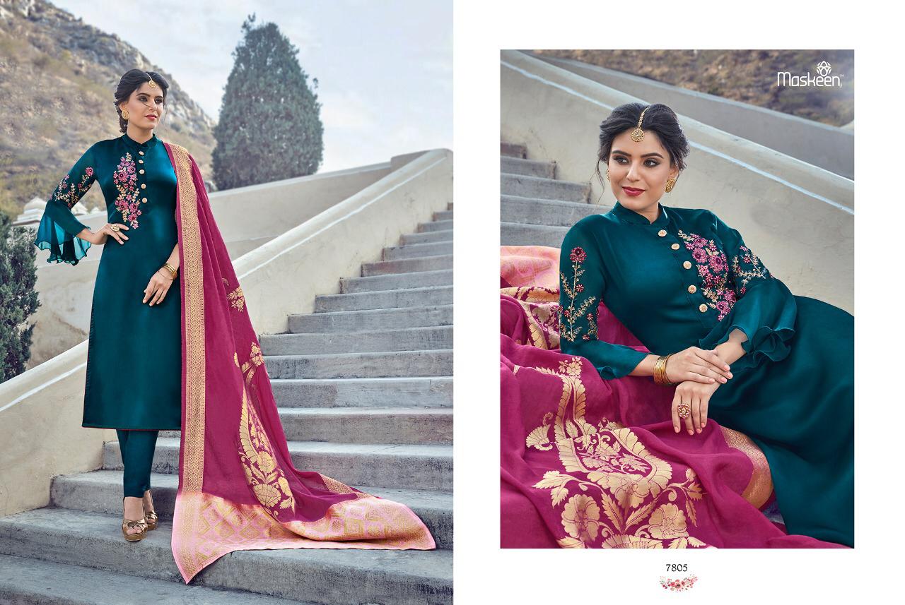 Maskeen Harleen 7801 By Maisha Designer Salwar Suits Collection