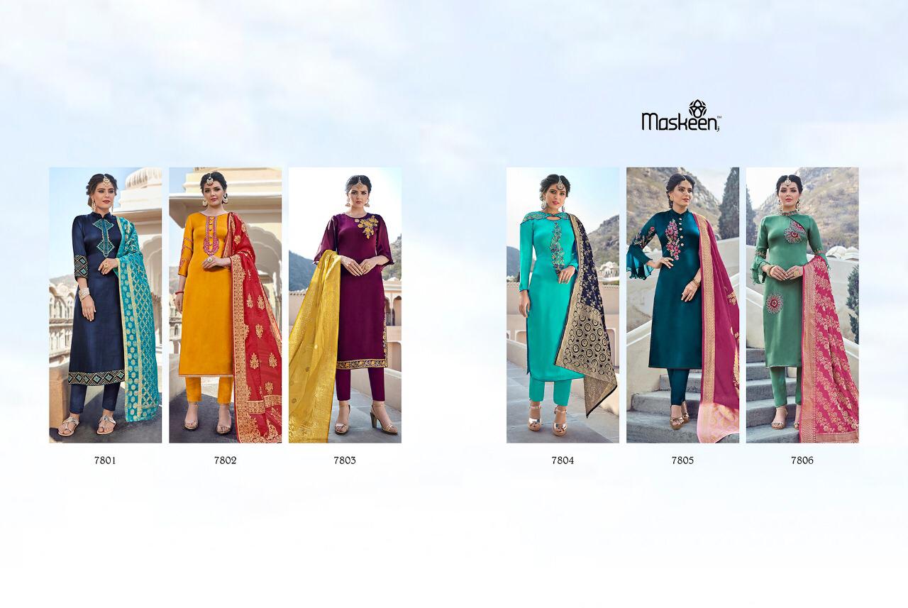 Maskeen Harleen 7801 By Maisha Designer Salwar Suits Collection