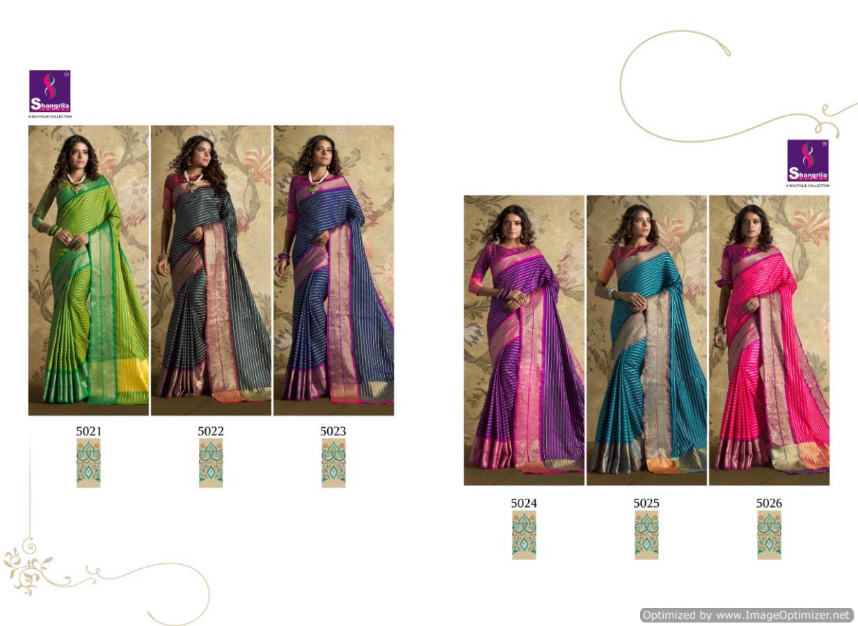 Mogra By Shangrila  Weaving Silk Designer Sarees Catalogue