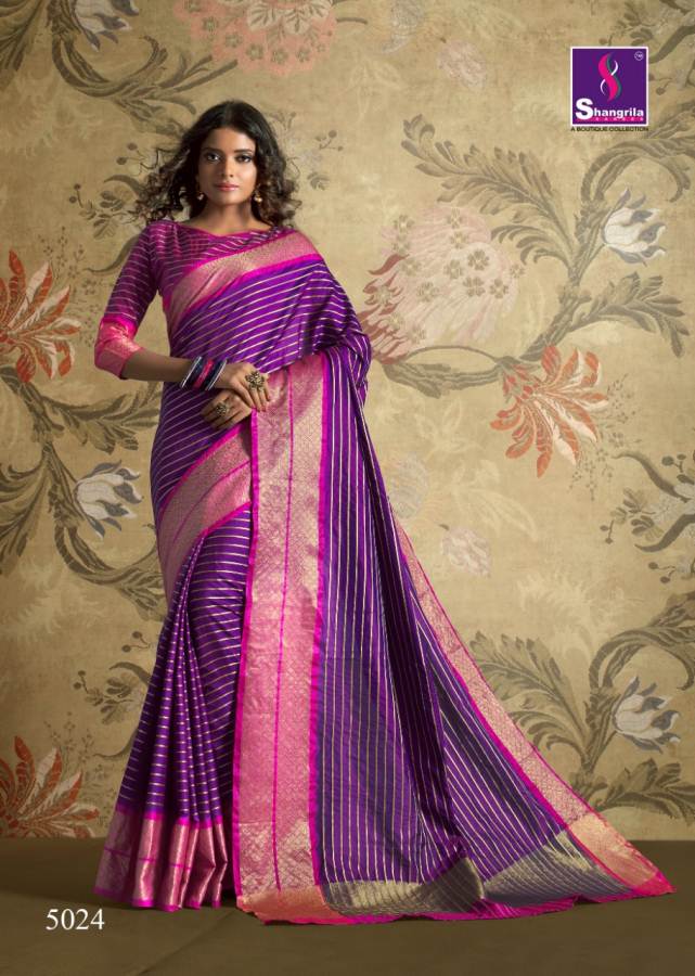 Mogra By Shangrila  Weaving Silk Designer Sarees Catalogue